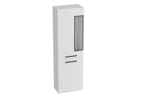 Шкаф-витрина 1960 Кёльн Белый Аляска/ Белый глянец