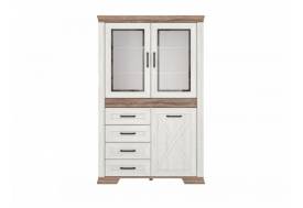 Шкаф REG2W1D4S Марсель ясень снежный