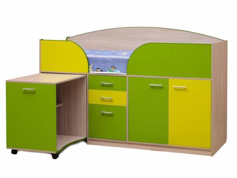 Уголок школьника Юниор 4.1 Лайм+Желтый